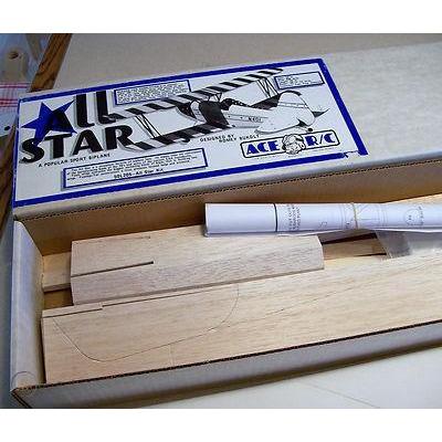 VINTAGE ACE R/C ROMEY BUKOLT 50L205 ALL STAR KIT SPORT BIPLANE - MODEL BIPLANE