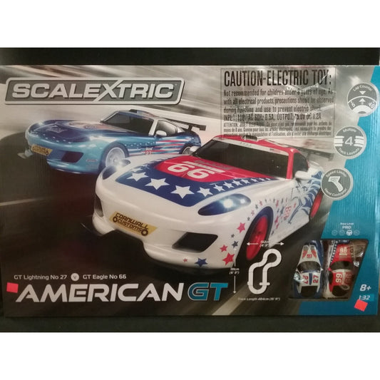 C1361 Scalextric American GT Slot Car Set - Swasey's Hardware & Hobbies