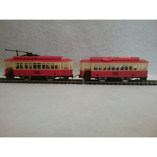 HO Scale AHM #50 Brill Street Trolley Set