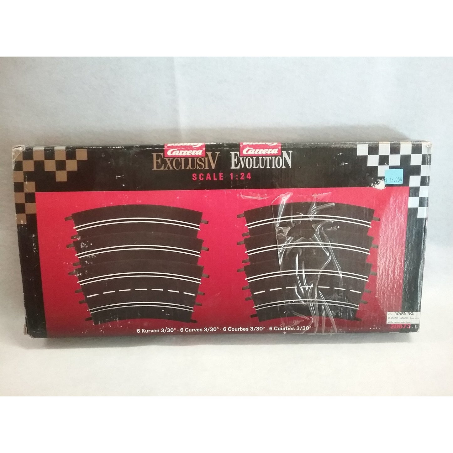 1/24 Scale Carrerra Exclusiv Evolution Slot Car Track Curve Set