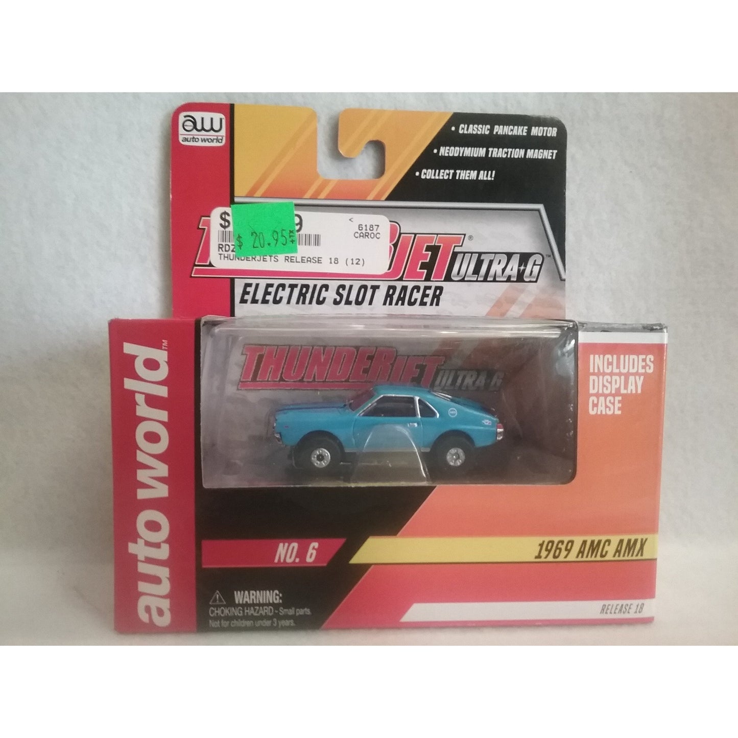 HO Scale Auto World 1969 AMC AMX ( Blue)