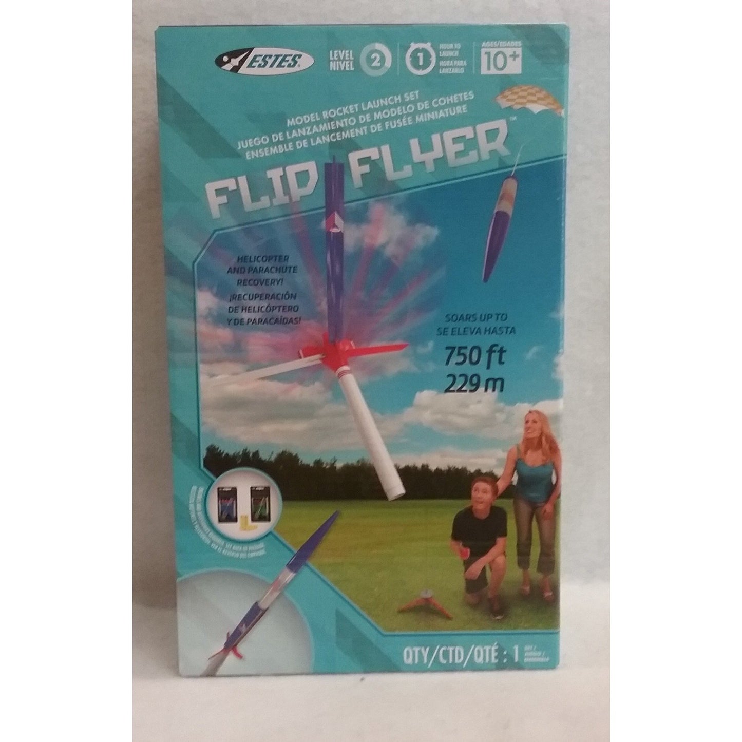 Estes Flying Model Rocket Launch Set Flip Flyer