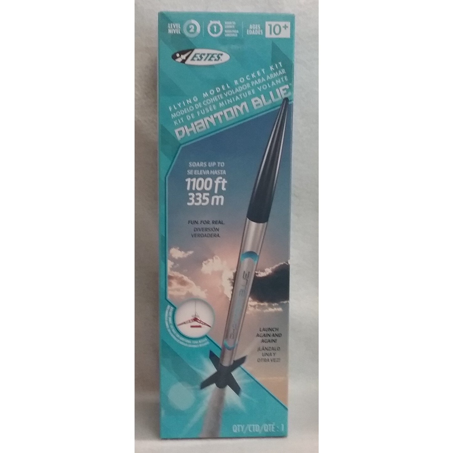 Estes Flying Model Rocket Kit Phantom Blue