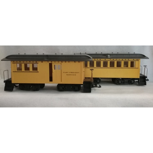 G Scale Kalamazoo V & T Combine And Coach Passenger Car Set