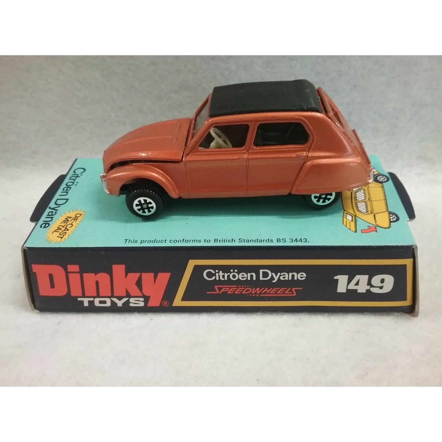 Vintage 1973 Dinky Toys No.149 Speedwheels Citroen Dyane