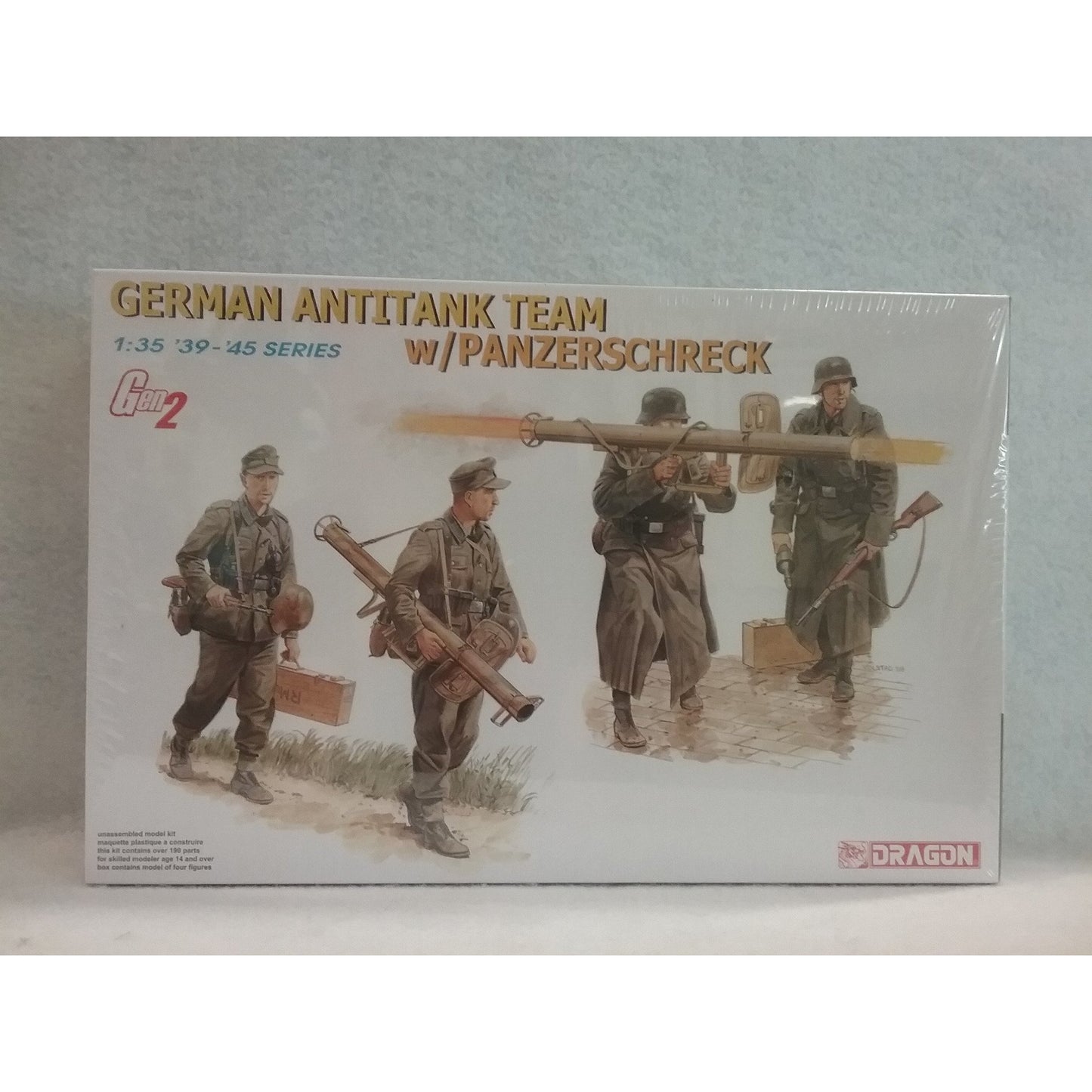 1/35 Scale Dragon Kit No. 6374 German Antitank Team With Panzerschreck