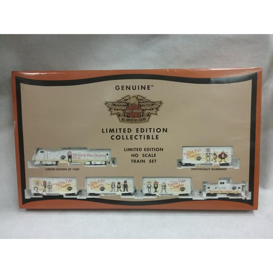 Official Limited Edition HO Scale Harley Davidson Train Set "North Pole Express"