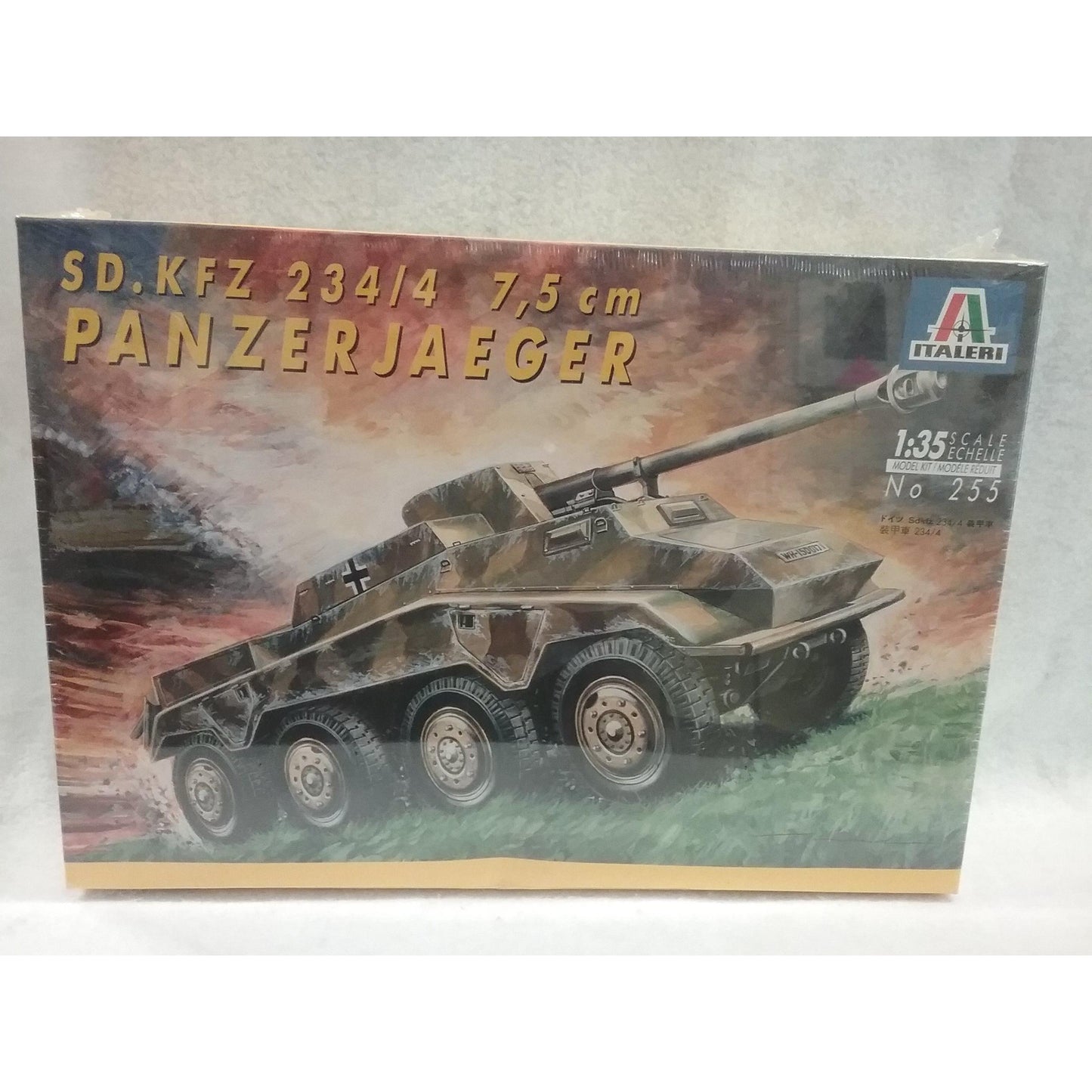 1/35 Scale Italeri No.255 Panzerjaeger Sd.Kfz 234/4 7,5cm