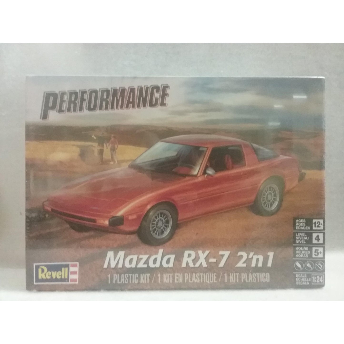 1/24 Scale Revell No.85-4429 Mazda RX-7 2' In 1