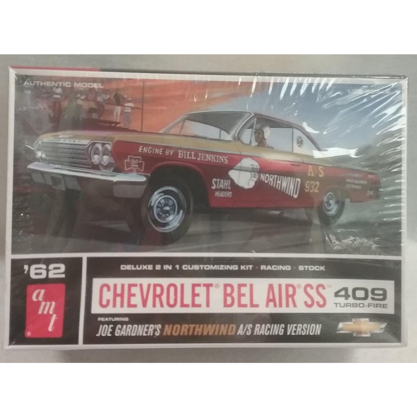 1/25 Scale AMT No.AMT865/12 '62 Chevrolet Bel Air SS 409 Turbo-Fire