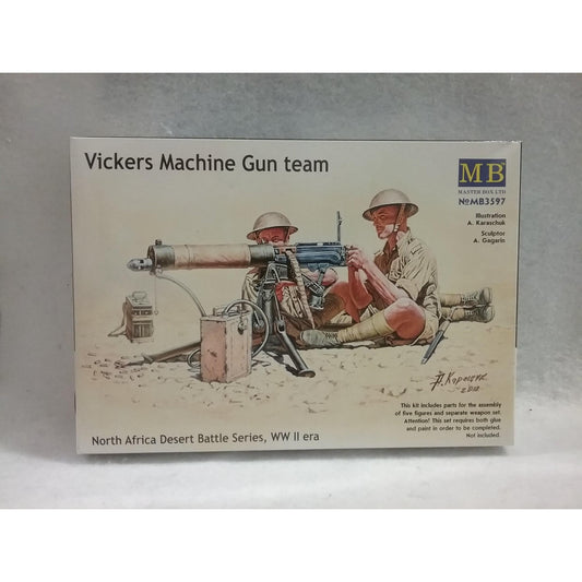 1/35 Scale Master Box No.MB3597 Vickers Machine Gun Team