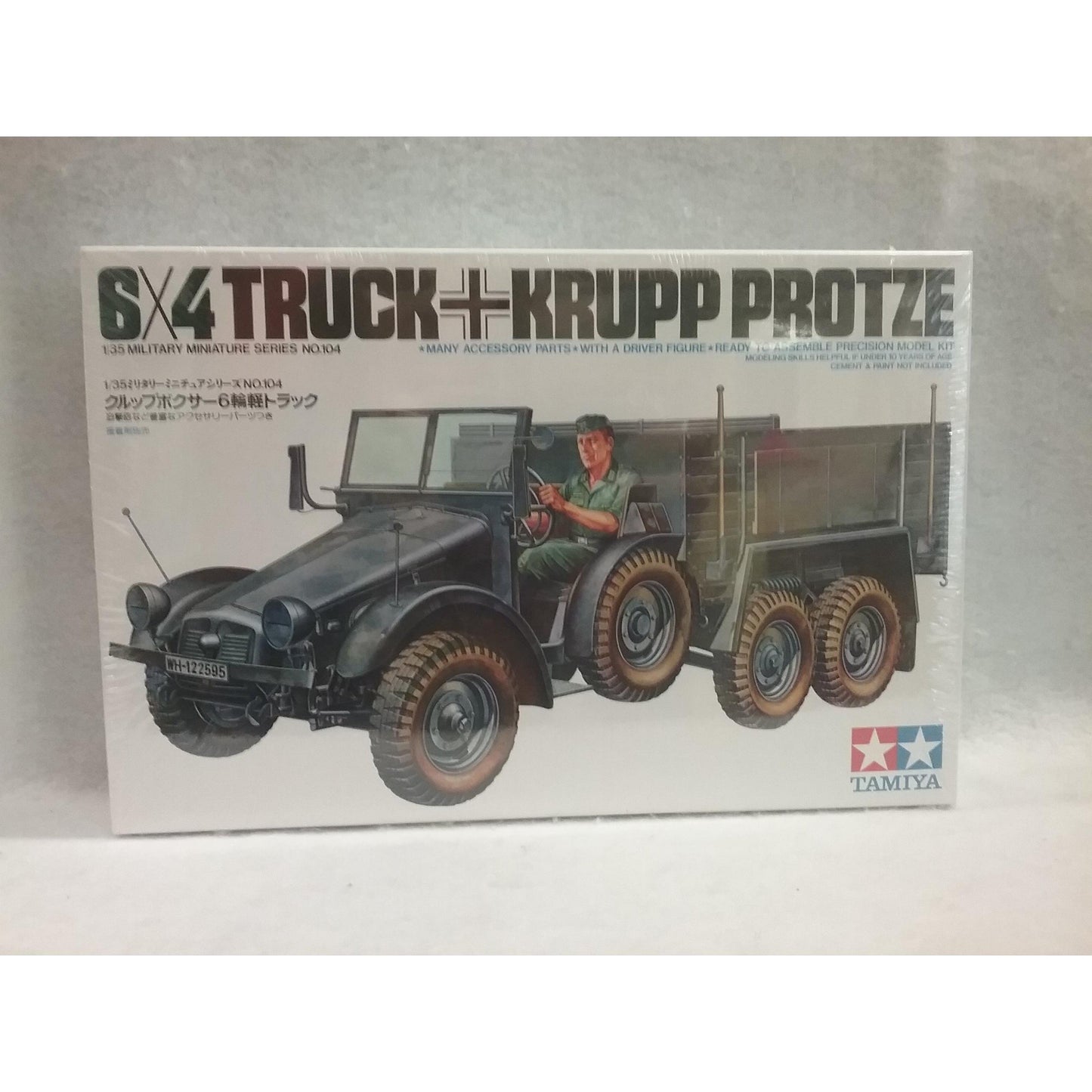 1/35 Scale Tamiya No.35104 6X4 Truck Krupp Protze