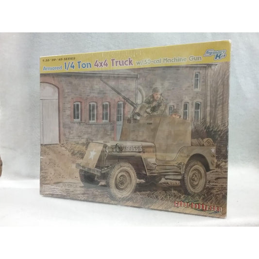 1/35 Scale Cyber-Hobby No.6714 Armored 1/4 Ton 4X4 Truck W/.50-cal Machine Gun