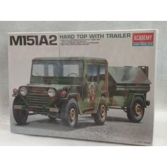 1/35 Scale Academy No.13012 M151A2 Hard Top With Trailer