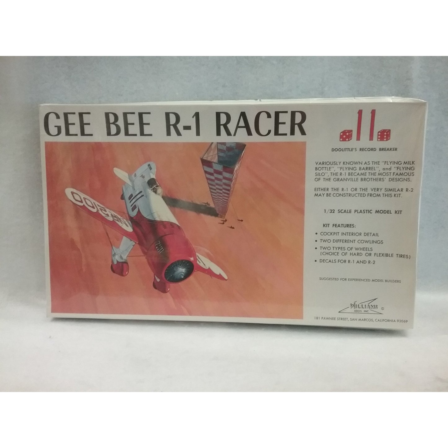 1/32 Scale Williams Bros. Inc. No.32-711 Gee Bee R-1 Racer