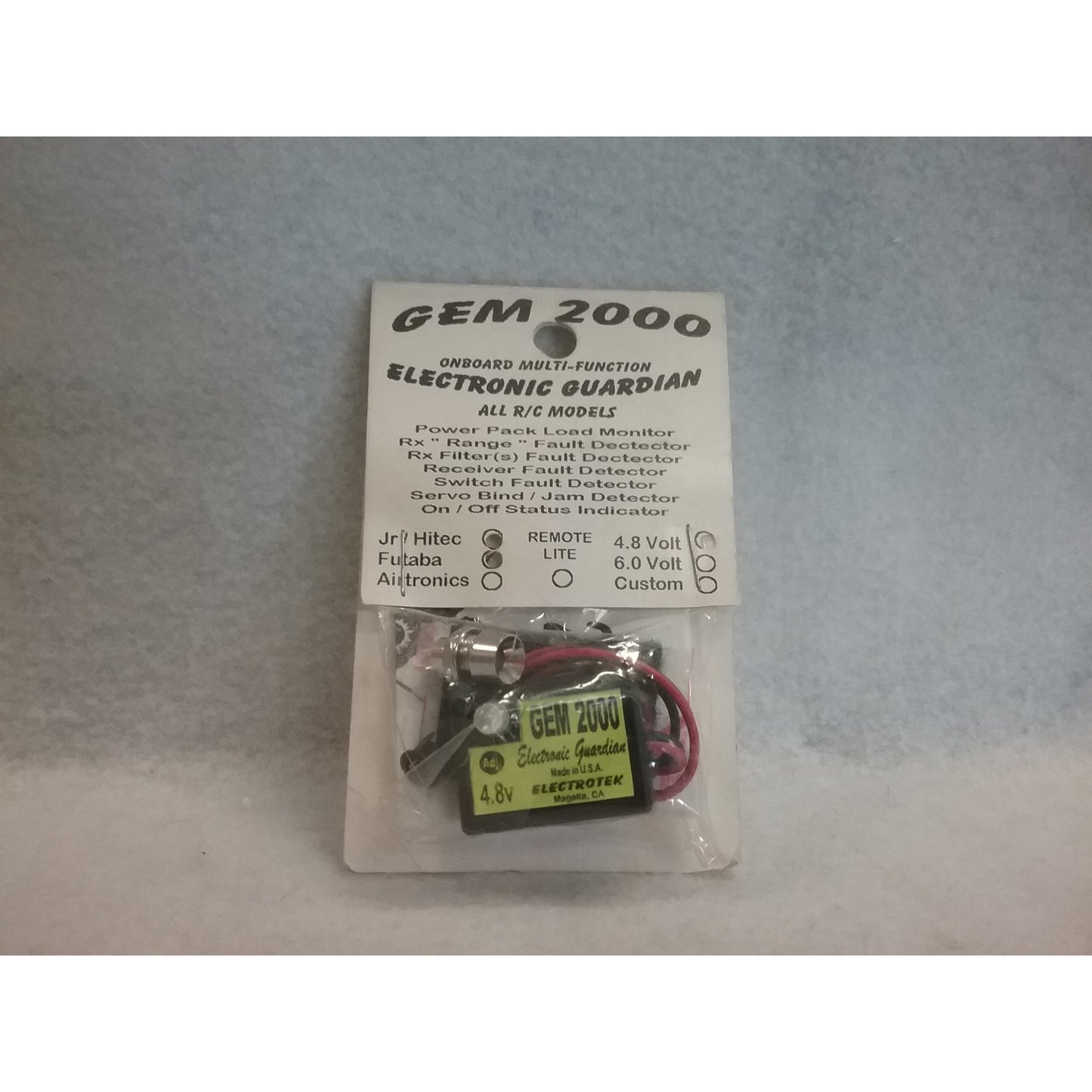 Airtronics Gem 2000 Multi-Function Electronic Guardian 4.8 Volt Fault Detector