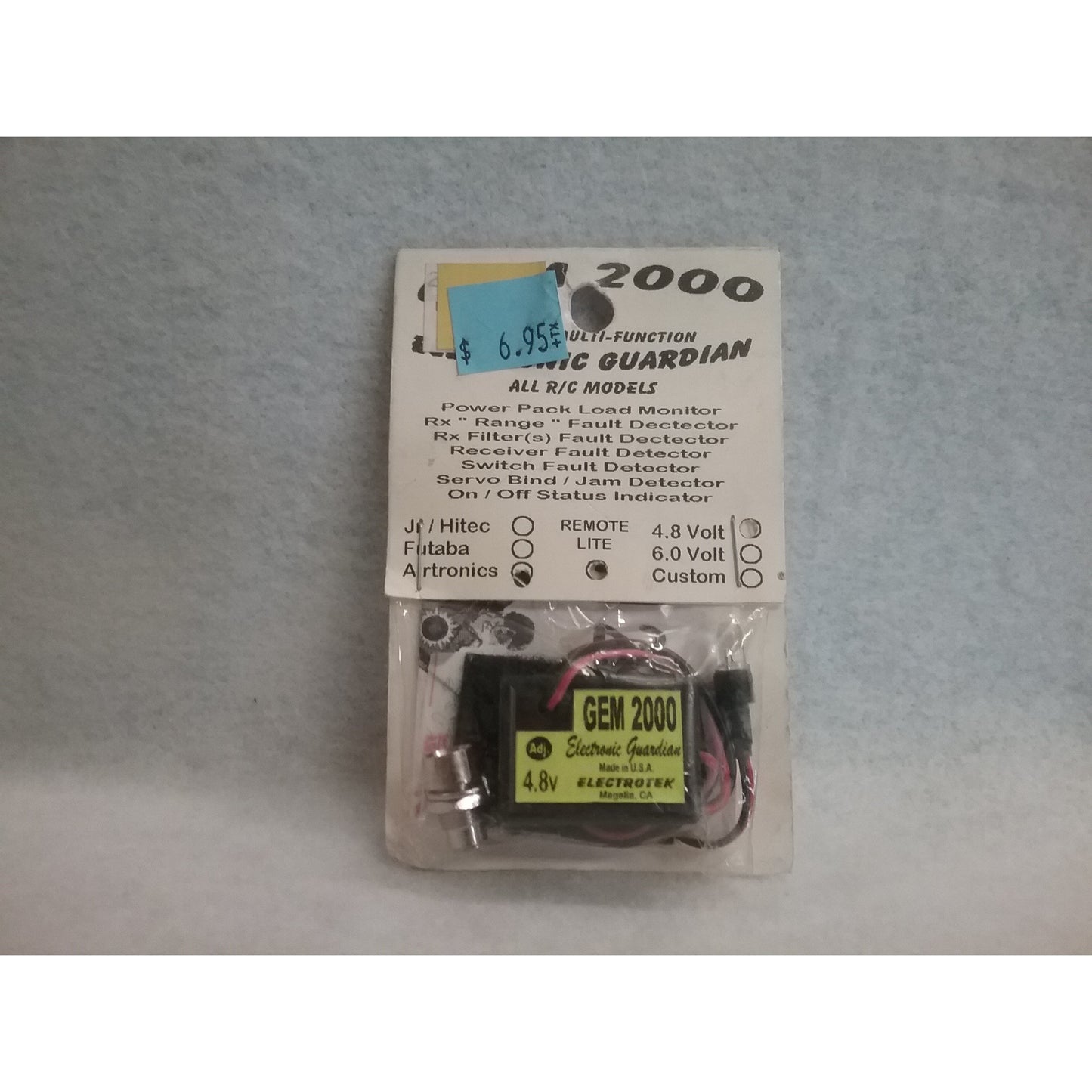 Airtronics GEM 2000 Multi-Function Electronic Guardian 4.8 Volt Fault Detector