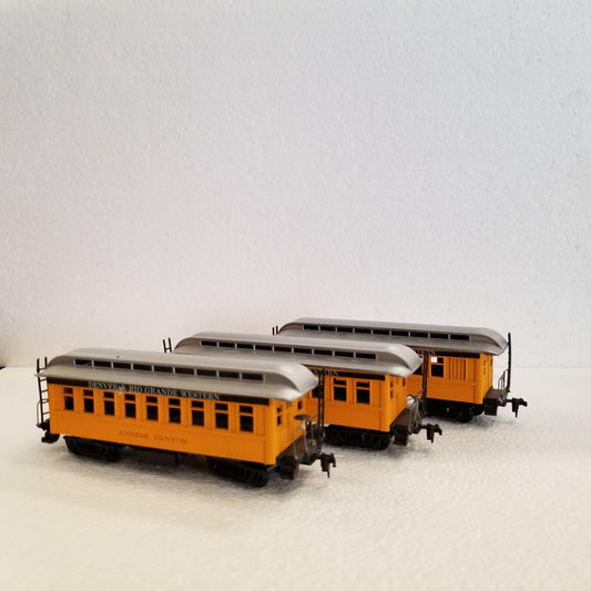 HO Scale Bachmann Denver & Rio Grande Western Passenger Set