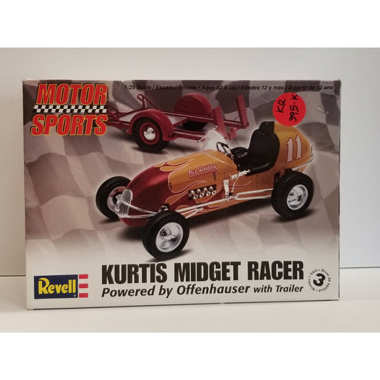 1/25 Scale Revell No.85-4267 Kurtis Midget Racer With Trailer