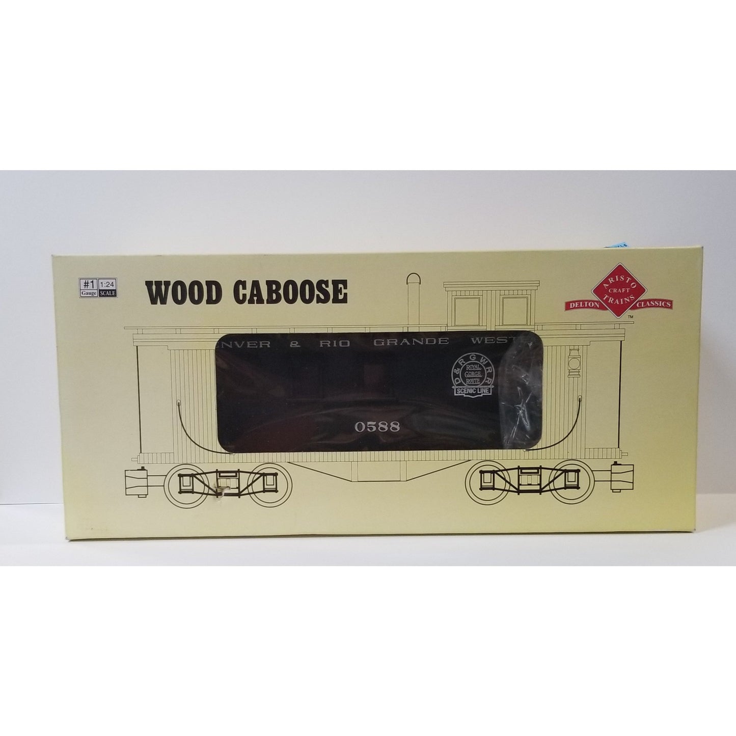 Aristo Craft Delton Classics D&RGW Caboose #0588