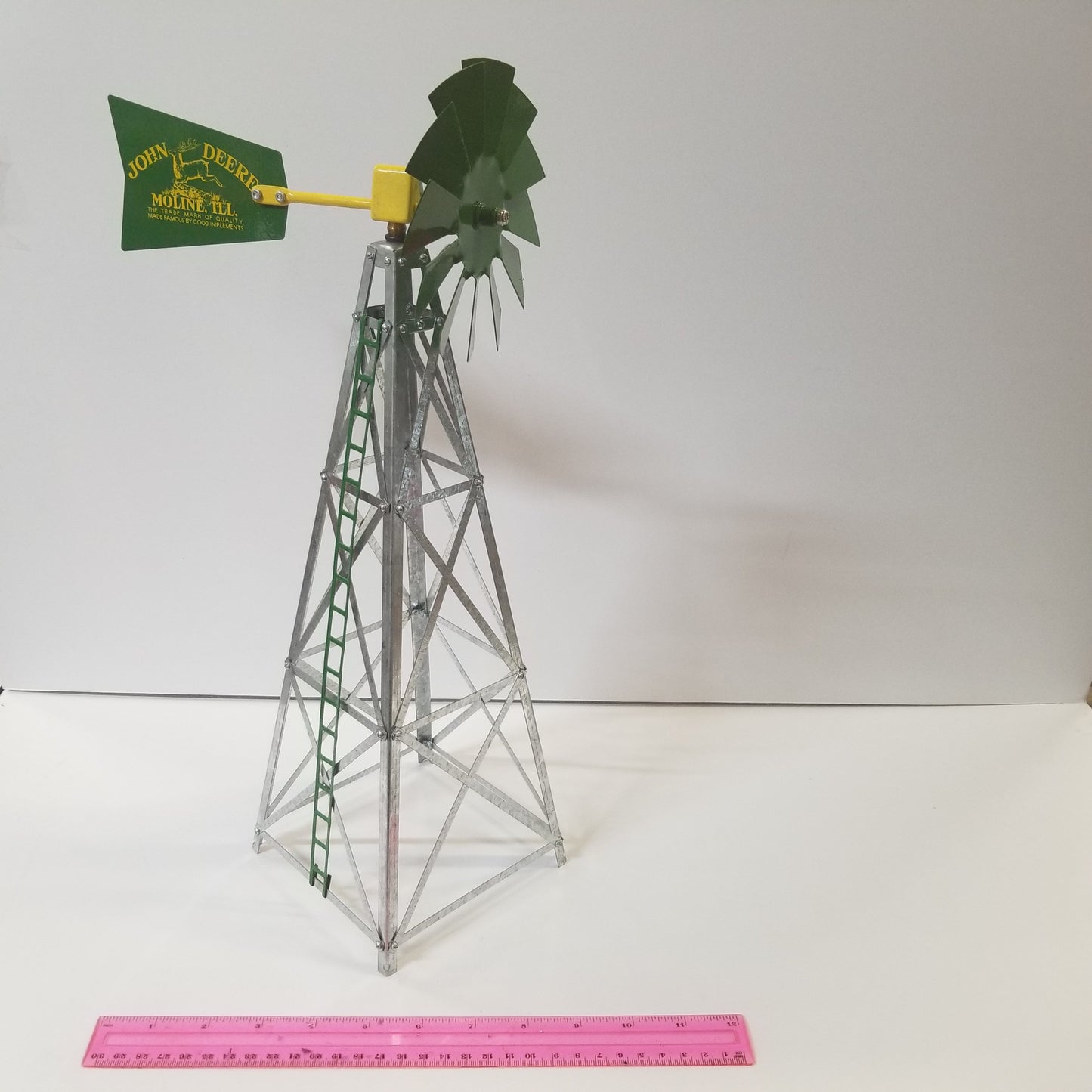 G Scale John Deere Metal Windmill