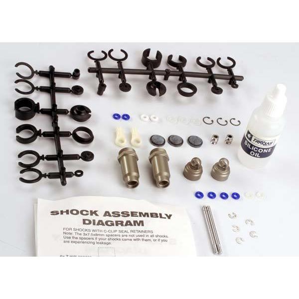 2659 Big Bore Shocks (Medium) (Hard-Anodized And Ptfe-Coated T6 Aluminum) (Assembled With Tin Shafts) W/O Springs (2)