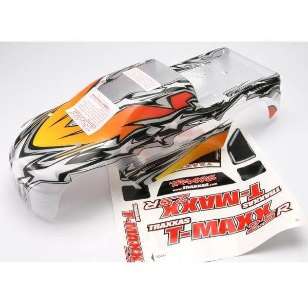 4926 Body, T-Maxx, Prographix (Replacement For The T-Maxx 2.5R Painted Body. Graphics Are Painted, Requires Paint & Final Color Application.)/ Window, Grill, Lights Decal Sheet
