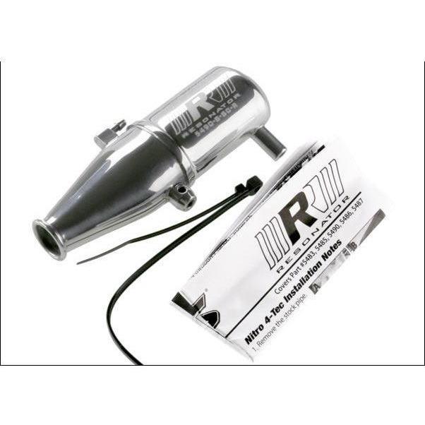 5490 Tuned Pipe, Resonator, R.O.A.R. Legal (Single-Chamber, Enhances Low To Mid-Rpm Power) (For Revo & Slayer With Trx Racing Engines)