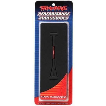 6979R Wheelie bar link, aluminum (red-anodized)/ wheel (1)/ axle (1) - Swasey's Hardware & Hobbies