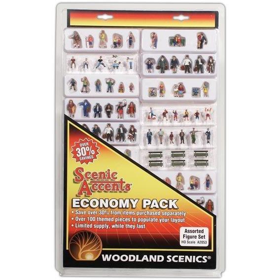 A2053 HO Economy Figure Set, Assorted