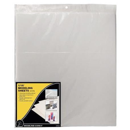 C1174 Modeling Sheets, 1/16 x 16 x 18" (8)