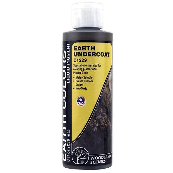 C1229 Woodland Scenics Earth Color Undercoat Earth 8 Fluid Oz