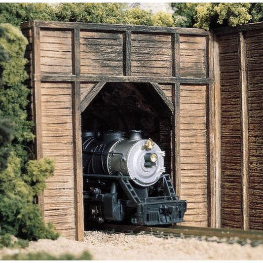 C1254 HO Single Tunnel Portal, Timber