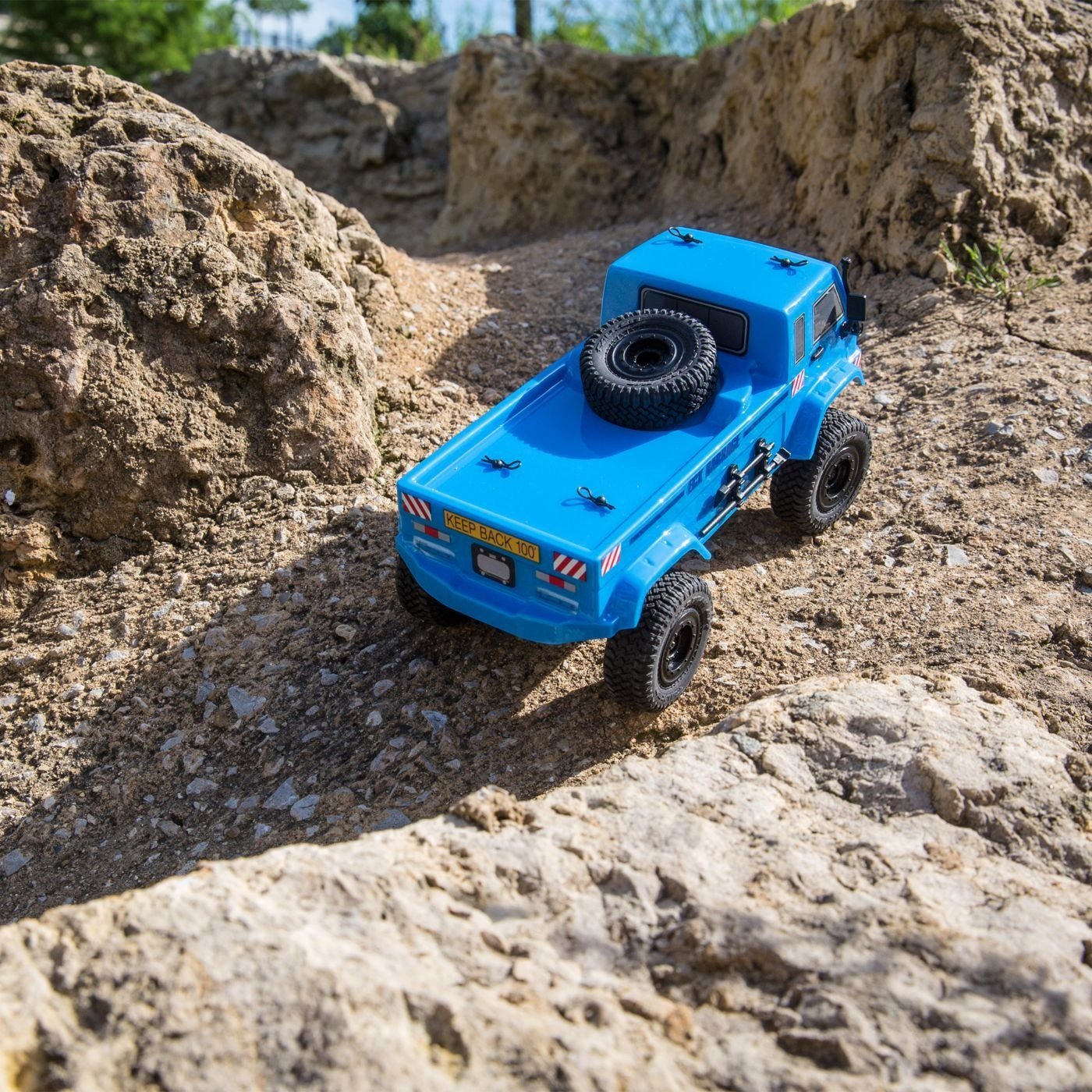 1/24 Barrage UV 4WD Scaler Crawler RTR, Blue