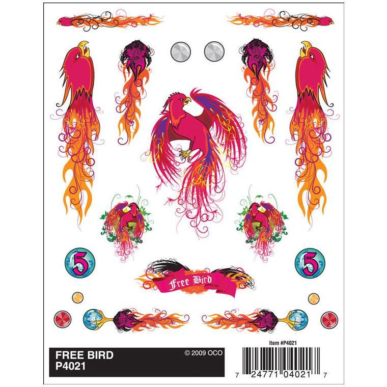 4021 Dry Transfer Decals, Free Bird