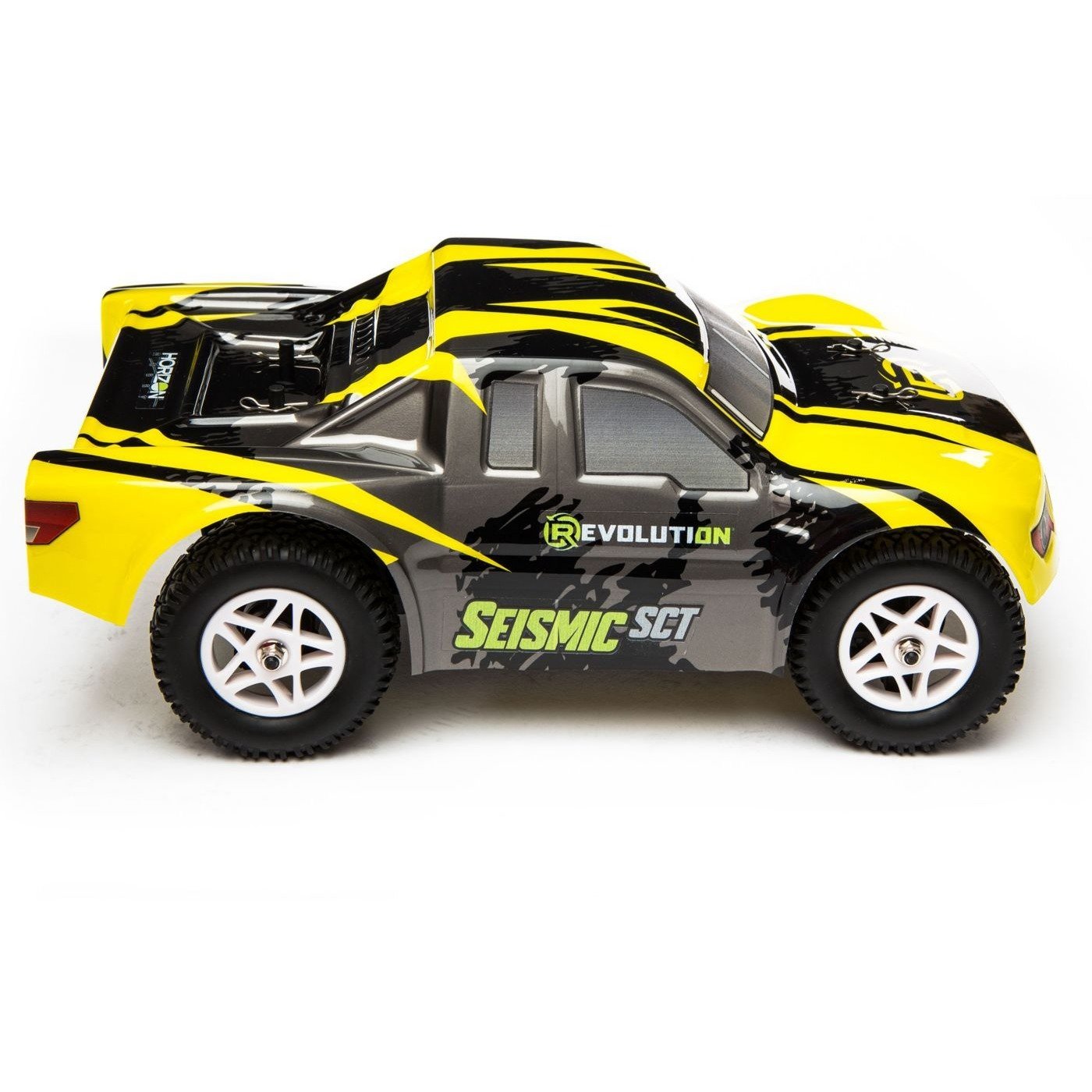 Seismic 1/18 4WD Short CourseTruck RTR, Yellow/Blk