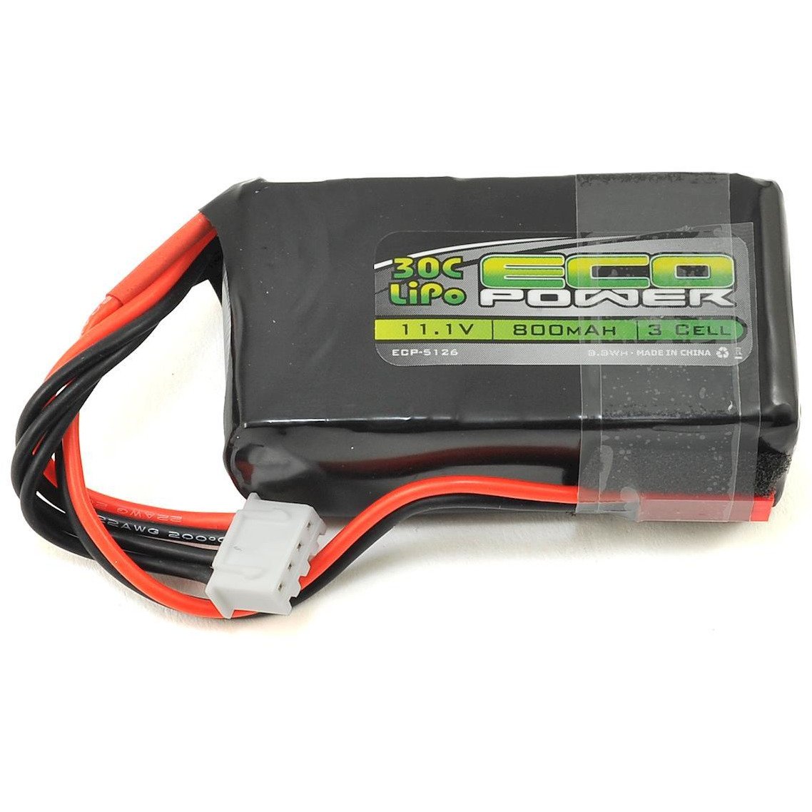 EcoPower "Electron" 3S LiPo 30C Battery (11.1V/800mAh)
