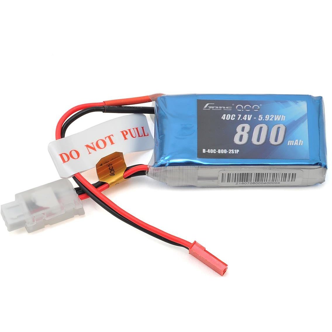 Gens Ace 2S LiPo 40C Battery (7.4V/800mAh)