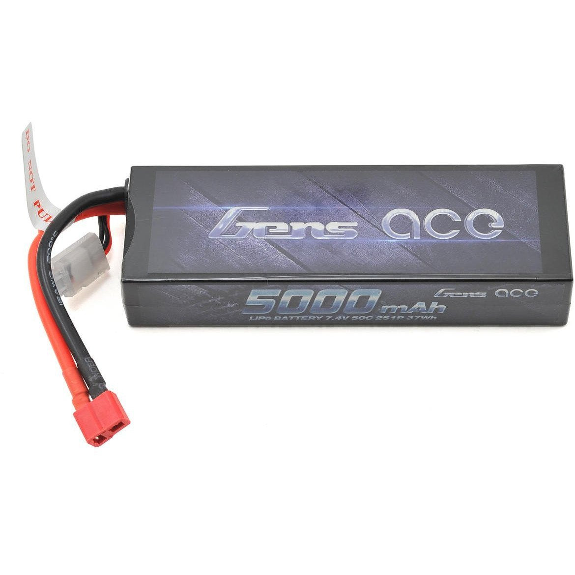 Gens Ace 2S Stick 50C LiPo Battery w/T-Style Connector (7.4V/5000mAh) (Type 1)