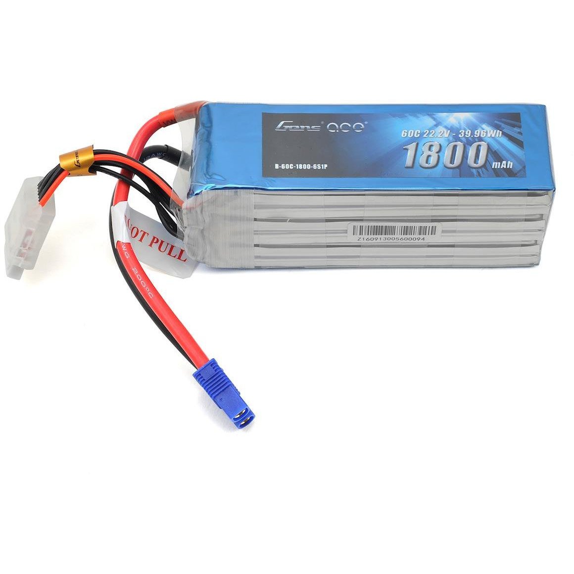 Gens Ace 6s LiPo Battery 60C (22.2V/1800mAh)
