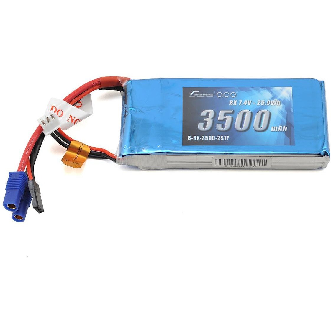 Gens Ace 2S LiPo Receiver Battery Pack (7.4V/3500mAh)