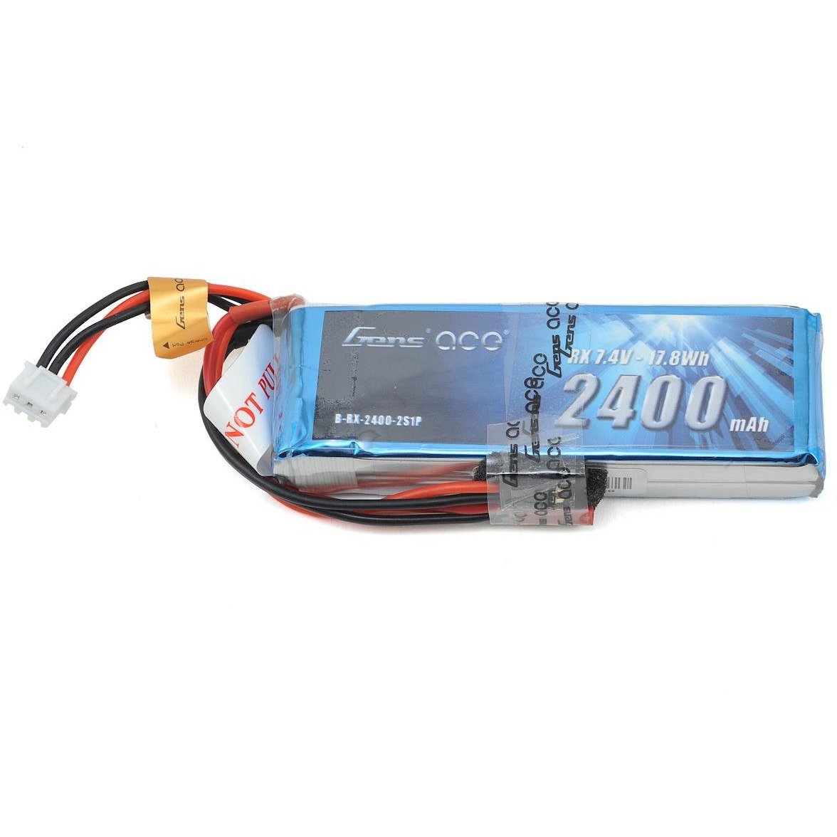 Gens Ace 2S LiPo Receiver Battery Pack (7.4V/2400mAh)