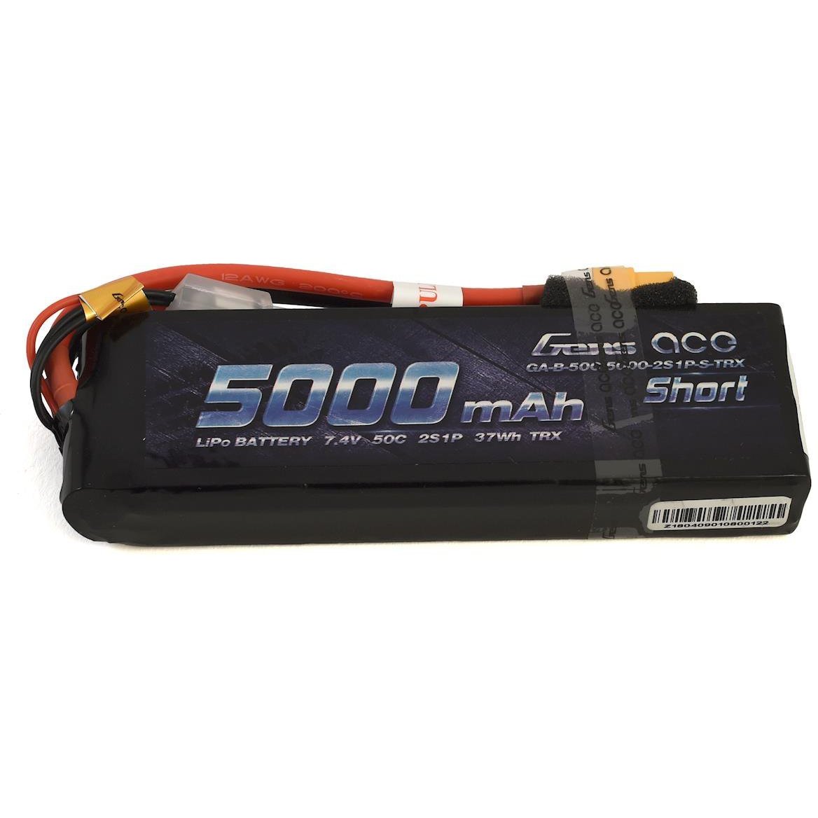 Gens Ace 2S Soft 50C LiPo Battery Pack w/XT60 Connector (7.4V/5000mAh)