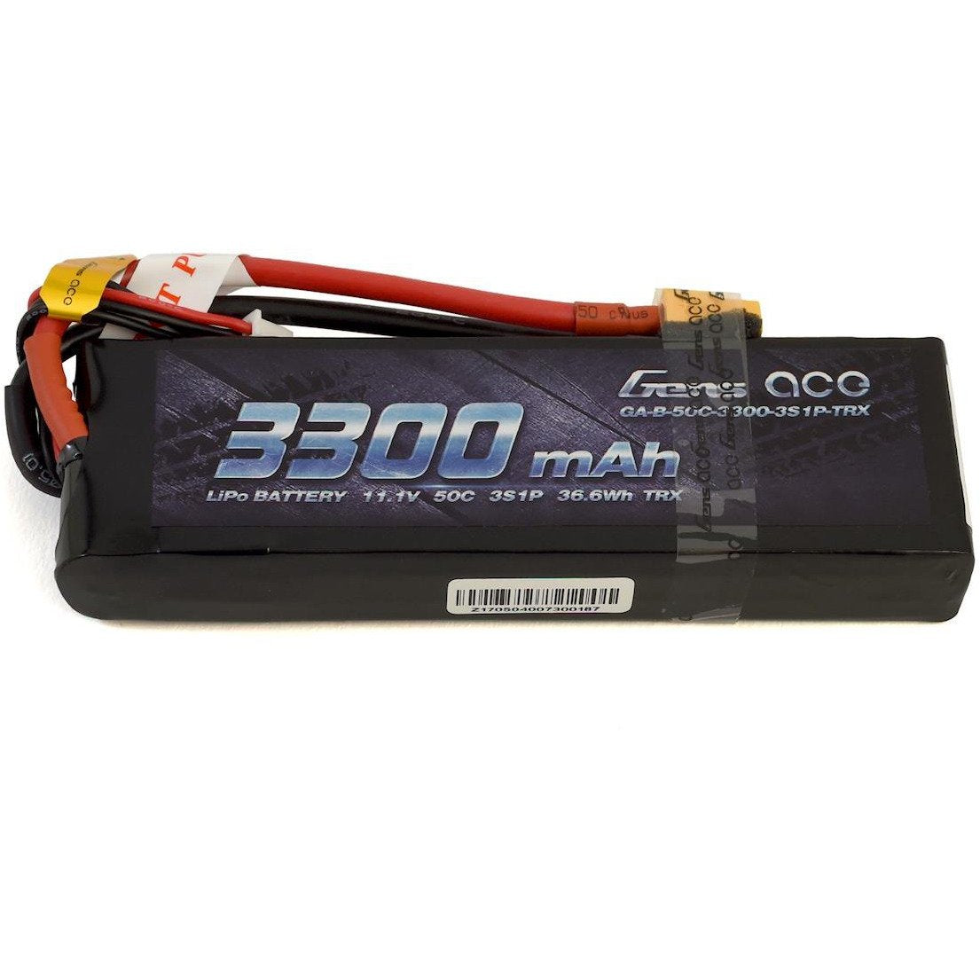 Gens Ace 3S Soft 50C LiPo Battery Pack w/XT60 Connector (11.1V/3300mAh)