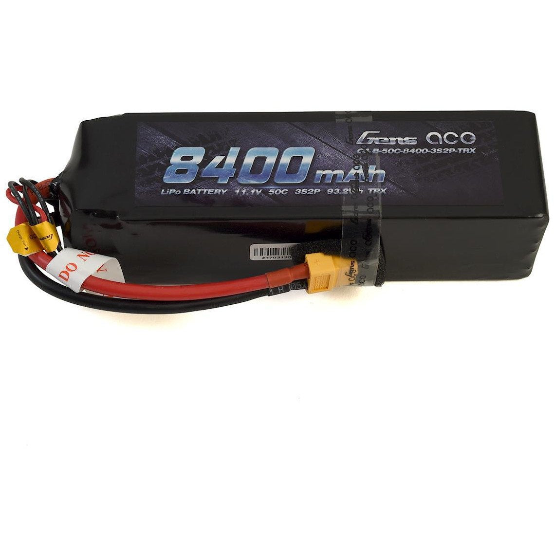 Gens Ace 3S Soft 50C LiPo Battery Pack w/XT60 Connector (11.1V/8400mAh)