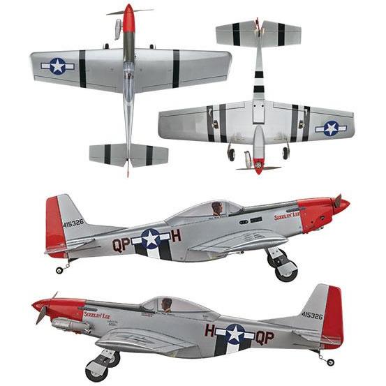 GPMA1208 P-51 Mustang .46-.55 GP/EP ARF 52"