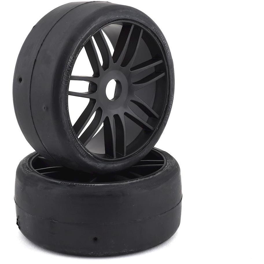 GRP GT - TO2 Slick Belted Pre-Mounted 1/8 Buggy Tires (Black) (2) (S1)