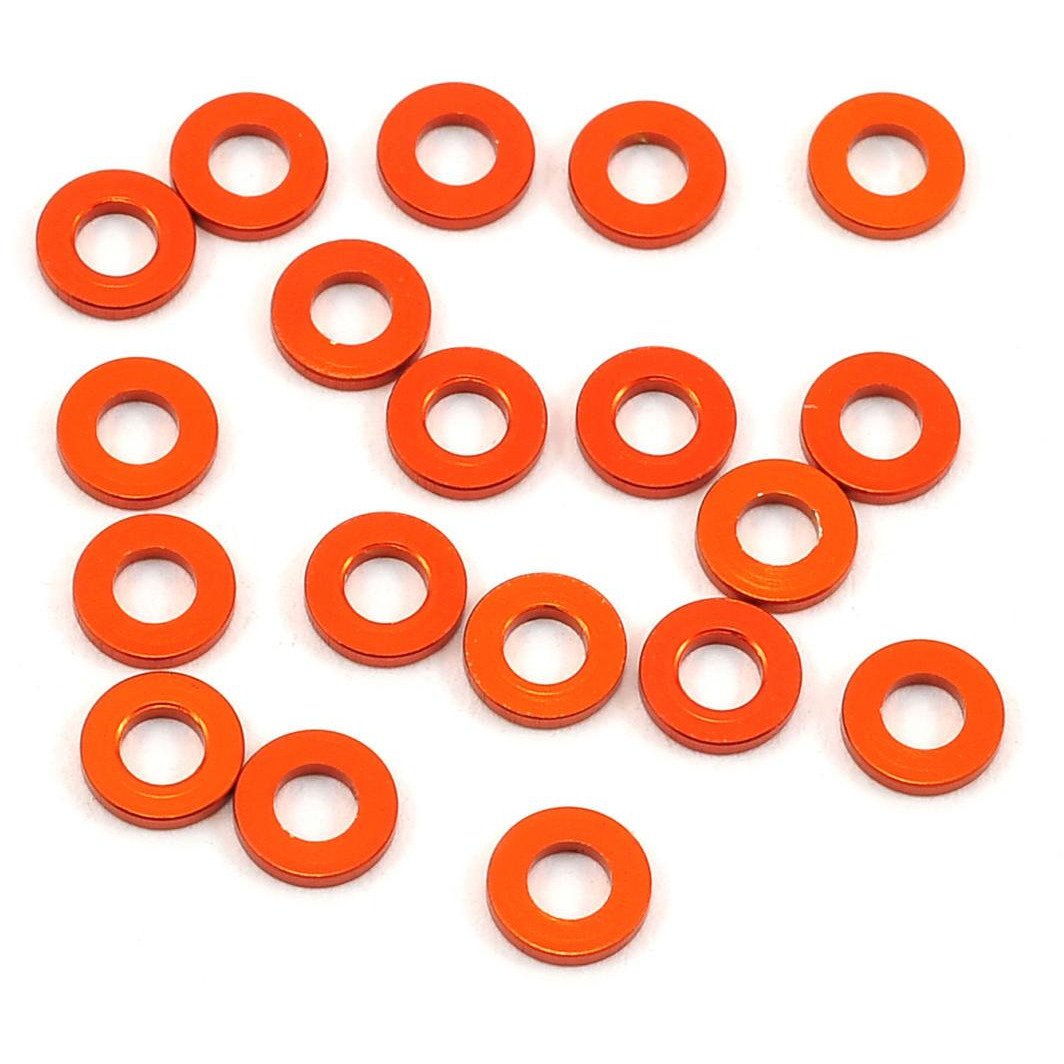 HB Racing 3x6x1.0mm Aluminum Spacer (20)