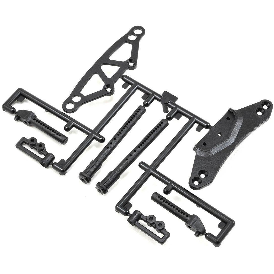 HB Racing Bumper, Body Post & Battery Stopper Set