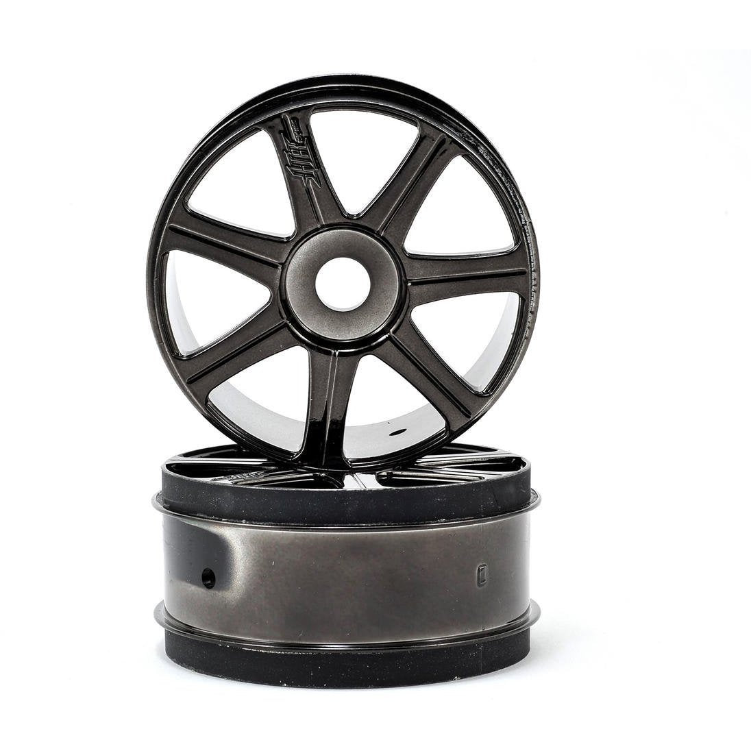 HB Racing HB Edge Wheels (2) (Black Chrome)